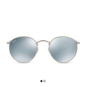 Silver Reflective Raybans Polarized